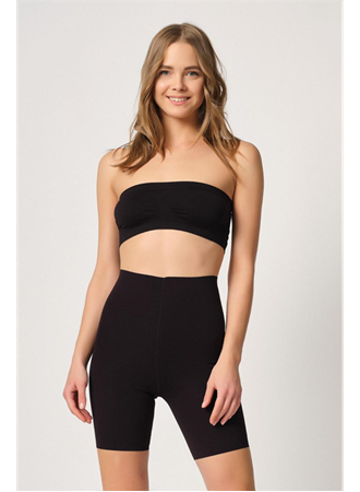 Siyah MI Emay 2707 Lazer Yüksek Bel Paçalı Hayalet Korse