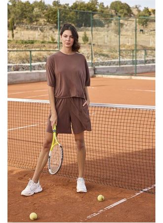 Kısa Kollu Bisiklet Yaka Alt Üst Takım