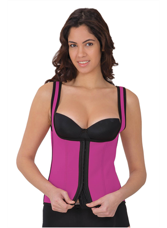 Pembe MI 9173 Terletici Agraflı Göğsü Açık Atlet Korse