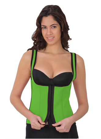 Yeşil MI 9173 Terletici Agraflı Göğsü Açık Atlet Korse