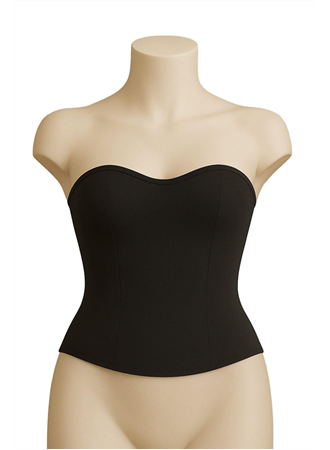 Siyah MI Emay 9155 Terletici Korse Büstiyer