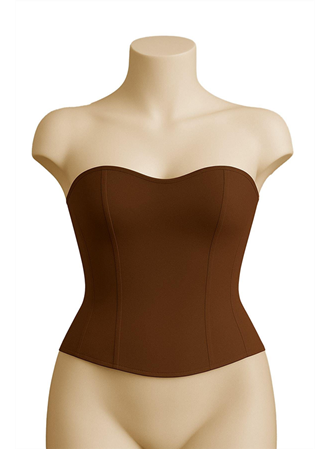 Kahverengi MI Emay 9155 Terletici Korse Büstiyer