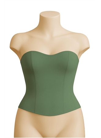 Yeşil MI Emay 9155 Terletici Korse Büstiyer