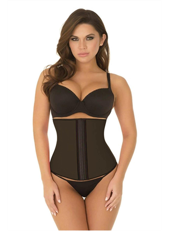 Kahverengi MI 9161 Terletici Agraflı Bel Korse