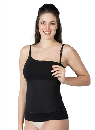 Siyah MI Emay 1402 Modal Cotton Emzirme Atlet Korse