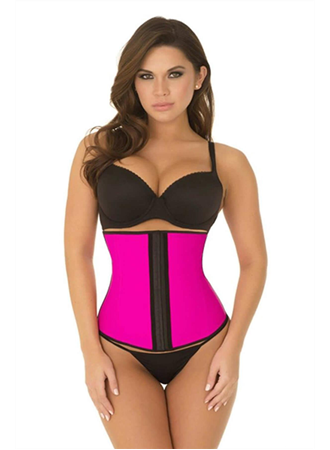 Pembe MI 9161 Terletici Agraflı Bel Korse