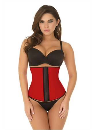 Kırmızı MI 9161 Terletici Agraflı Bel Korse