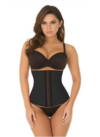 Siyah MI 9161 Terletici Agraflı Bel Korse