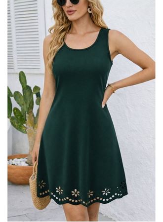 Kadın Askılı Yuvarlak Yakalı çiçek Desenli Ithal Krep Kısa Elbise