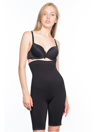 Siyah MI Emay 2006 Yüksek Bel Uzun Paçalı Korse