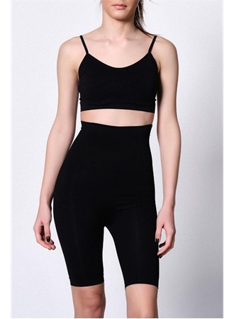 Siyah MI Emay 2015 Yüksek Bel Double Uzun Paçalı Korse