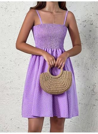 Kadın Ip Askılı Gipeli Desenli Kısa Süprem Elbise