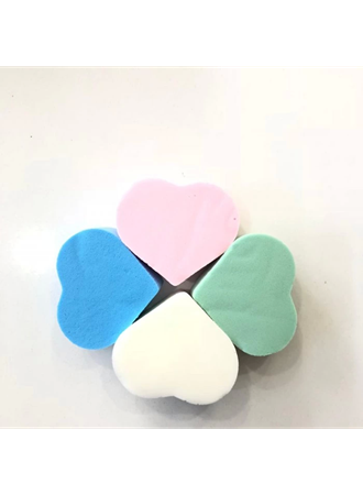 4'lü Kalp Dilimi Makyaj Süngeri (