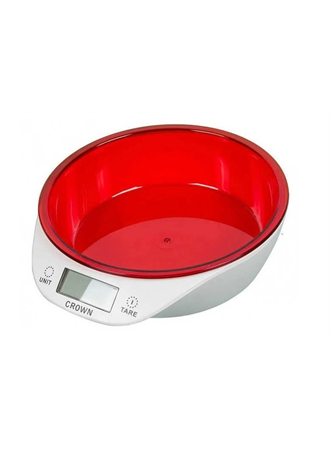 Crown Dijital Lüks Kefeli Mutfak Terazisi 5 Kg Çıkarılabilir Ölçü Kabı Terazi Tartı Gram (