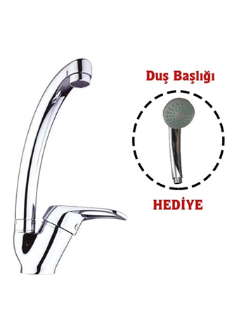 Mix Kuğu Mutfak Evye Batarya + Duş Başlığı Hediyeli (
