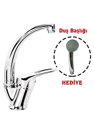 Mix Kuğu Banyo Batarya + Duş Başlığı Hediyeli (