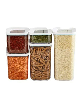 Lossa Kare Vakumlu Saklama Kabı 5`li Set (