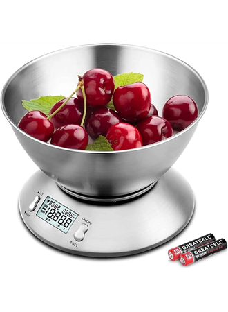 Lcd Ekran Elektronik Dijital Mutfak Terazisi İnox Hassas Mutfak Tartısı (