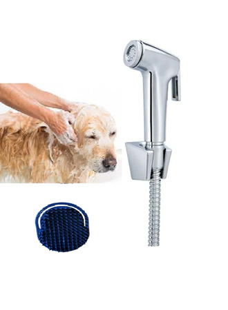 Sprey El Duşu Kedi Köpek Yıkama Tabancası Seti ve Kedi Köpek Yıkama Tarağı (