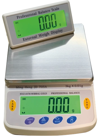 Diamond Dijital Göstergeli Çift Ekran Hassas Terazi Nvz-1978 (3 Kg-0.01) (