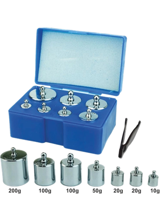 Diamond Terazi 8 Parça Ağırlık Paslanmaz Krom Gram Seti (300gr-200gr-100gr-50gr-20gr-10gr) (