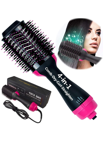 One Step Seramik Kaplama Uçlu Saç Düzleştirici Fırça (