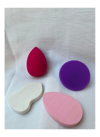 4’lü Yumuşak Cilt Makyaj Süngeri Seti (