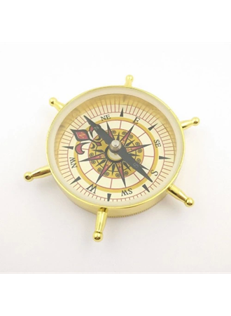 -Estetik Tasarım Dümen Model Pirinç Pusula (