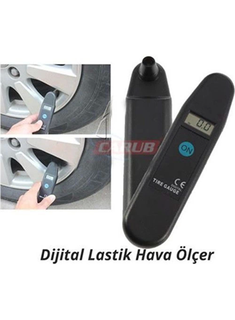 Carub Dijital Araba Lastik Hava Basınç Göstergeli Ölçer Alet (