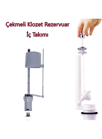 Klozet Sifon Çekmeli Rezervuar İç Takım Su Tasarruflu Seramik (