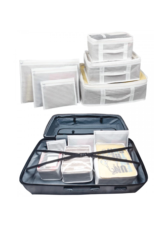 Bavul İçi Organizer Seti - Yatak Odası Organizer Set - Makyaj Organizer Mini Hurçlar (6 Parça) (