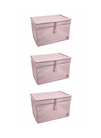 Çok Amaçlı Düzenleyici Kutu Organizer Cırt Cırtlı Hurç Mega Plus Boy 40cm X 30cm X 70cm (3 Adet) (