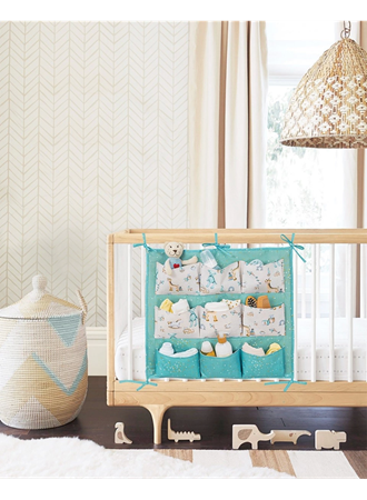 Baby 9 Cepli Bağlamalı Beşik Kenarı Düzenleyici (yeşil) (
