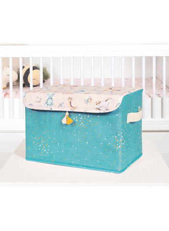 Baby Püsküllü Kapaklı Kutu Düzenleyici Çok Amaçlı Organizer Kutu Maxi Boy (yeşil) 04232 (