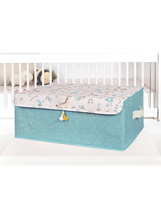 Baby Püsküllü Kapaklı Kutu Düzenleyici Çok Amaçlı Organizer Kutu Baza Boy (yeşil) -04249 (