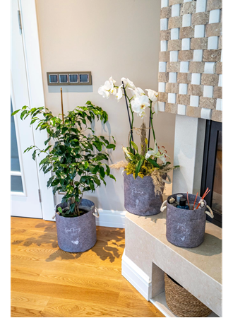 Kulplu Yuvarlak Düzenleyici Çok Amaçlı Kolay Taşınabilen Organizer Keçe Sepet (mega) 03648 (