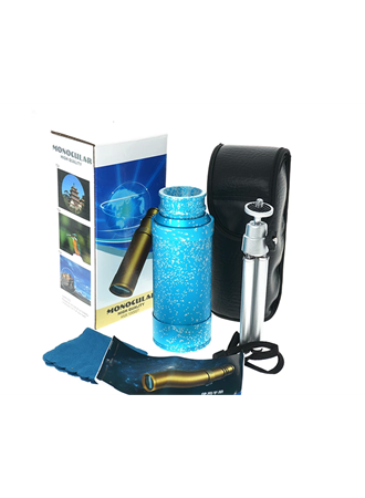 50x50 Panda Metal Gövde Tek Gözle Büyük Mercek Korsan Dürbün Mavi (