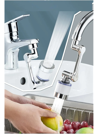 1080 ° Derece Dönebilen Filtreli Lavabo Musluk Başlığı (