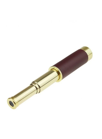 30x40 Panda Büyük Mercekli Pirinç Gövdeli Deri Çantalı Denizcilik Korsan Dürbün (