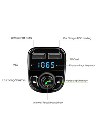 Carx8 Bluetooth Araç Kiti Fm Transmitter (