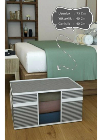 Mega Boy Pencereli Hurç Çok Amaçlı Düzenleyici Saklama Kutusu 40x40x75 Cm 0256 (