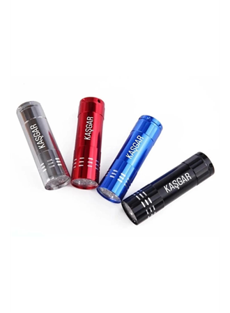 Süper Parlak 9 Ledli Metal Mini El Feneri (
