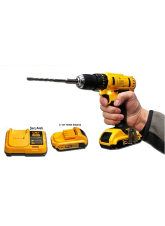 Çift Akülü Matkap Vidalama Seti (