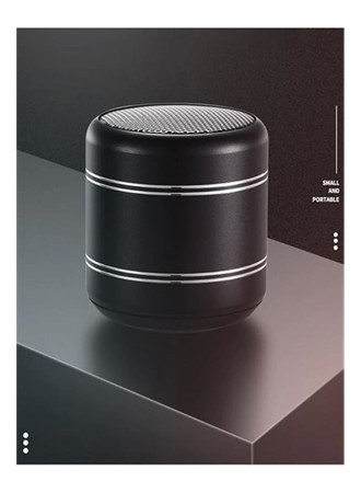 Mini Alüminyum TWS Kablosuz Bluetooth Hoparlör – Yuvarlak Metal Tasarım, Yüksek Bas ve Taşınabilir Özellikler (