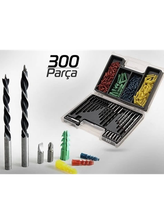 300 Parça Dübel ve Matkap Ucu Seti (