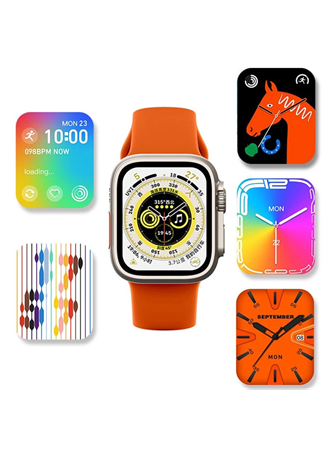 Ws28 Ultra 49mm Siri Tansiyon Ateş Nabız Ölçer Akıllı Saat (