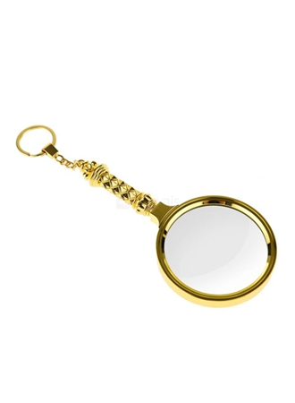 -5x90mm Tüm Metal Altın Renkli, Hediye Büyüteç,optik Lensler Ile çinko Alaşım Metal çerçeve (