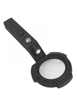 -7 Led Aydınlatma,fener,pusula,4x Büyütme Okuma Büyüteç Th-600557 (