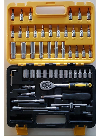 Kutulu 53 Parça Lokma Takımı Araç Tamir Seti Cırcırlı Lokma Seti Takımı (