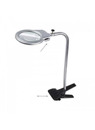 -2.5x90 Mm 5x24 Mm Büyüteç, Mandallı Metal Hortumlu Masa üstü Büyüteç (